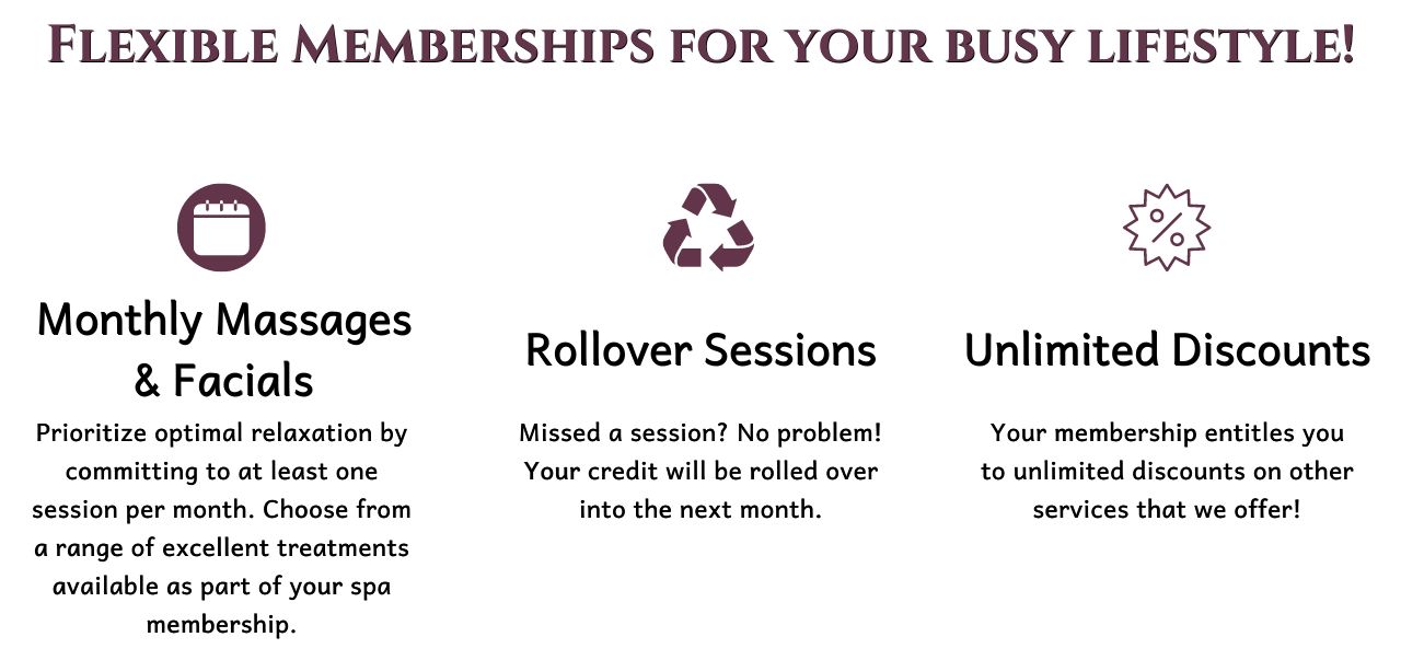 Flexible Memberships for your busy lifestyle